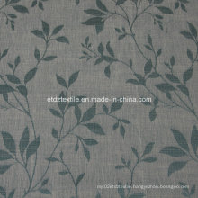 2016 Morden Polyester Piece Dyed Linen Like Curtain Fabric